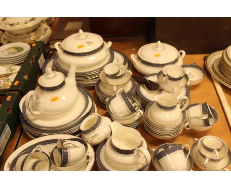 A Royal Doulton Sherbrook pattern porcelain part tea, coffee and dinner service