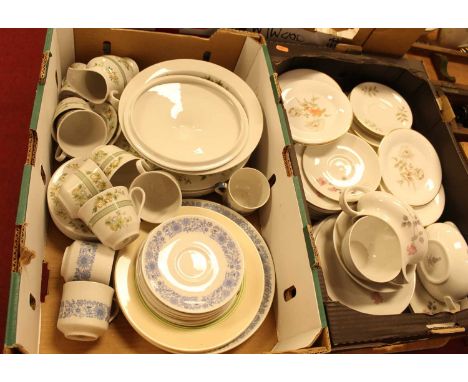 A Royal Doulton Yorkshire Rose pattern part dinner service together with a Royal Doulton Cranbourne pattern part dinner servi