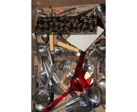 A Royal Albert Old Country Roses clock case, Royal Fenton ware sugar sifter, loose flatware etc 
