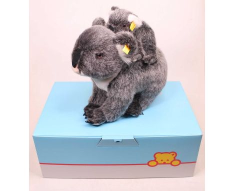 A Steiff Koala and joey, boxed