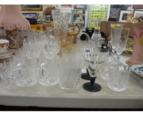 A quantity of vintage &amp; other drinking glassware