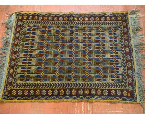 A vintage-style woollen rug