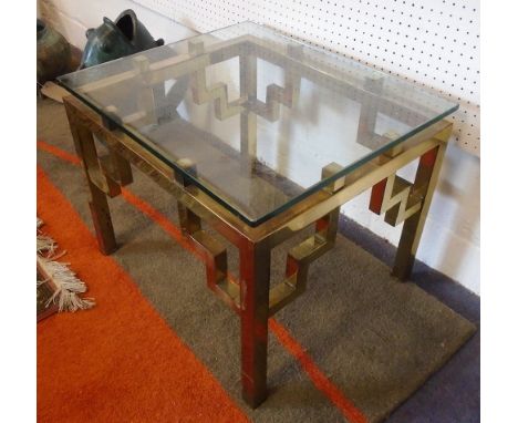 LAMP TABLES, a pair, to match previous lot, 50cm W x 56cm D x 46cm H. (2)