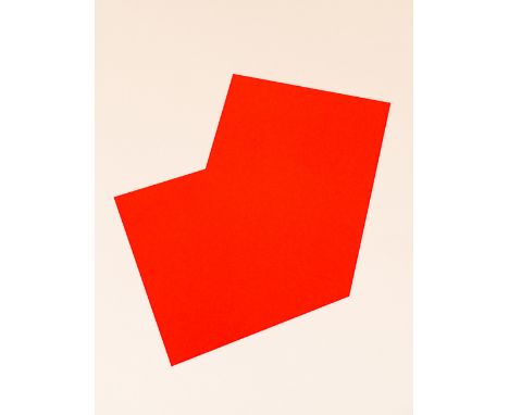 KELLY ELLSWORTH, 'Red form', Cahiers d'Art, 2012, lithograph in colours, 31.5cm x 24cm, framed and glazed.