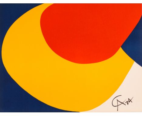 ALEXANDER CALDER, 'Convection', Flying Colours Collection, 1974, lithograph in colours, signed in plate, 51cm x 66cm framed a