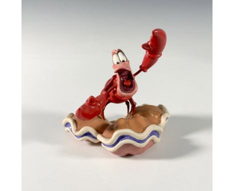 Porcelain figurine of Sebastian from the movie The Little Mermaid. WDCC backstamp on the bottom. Certificate of Authenticity 