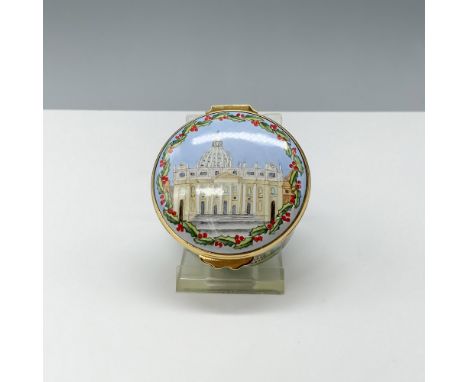 Limited edition treasure box depicting famous sites from the city of Rome such as the Trevi Fountain and the Colosseum. Item 