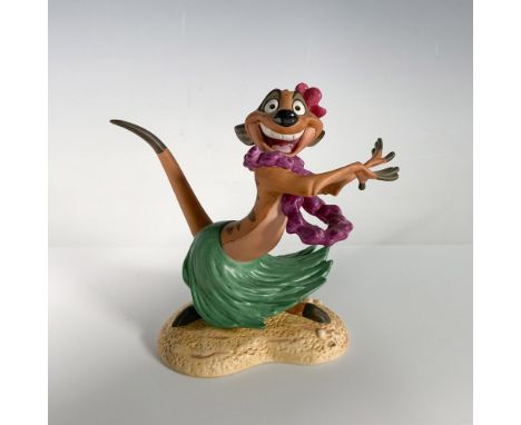 Porcelain figurine of Timon from The Lion King. WDCC backstamp on the bottom. Certificate of Authenticity and commemorative C