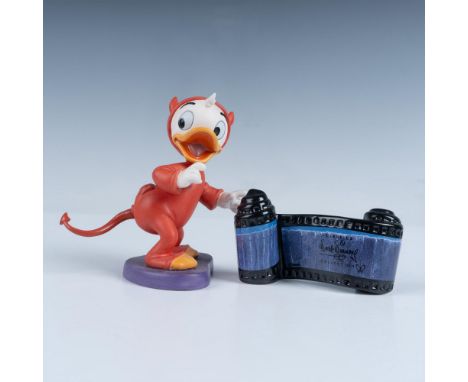A delightful porcelain figurine of Nephew Duck from the movie Trick or Treat (item #1215535), measuring 2.5"L x 3.75"W x 3.75