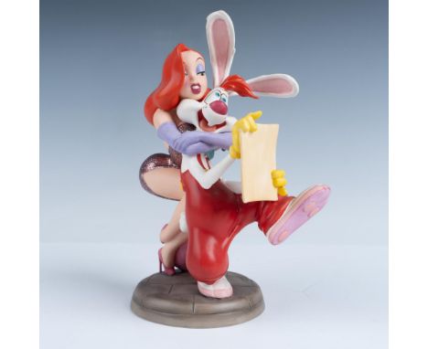 Full title: Dear Jessica, How Do I Love Thee? Porcelain figurine from Who Framed Roger Rabbit. WDCC backstamp on the bottom. 