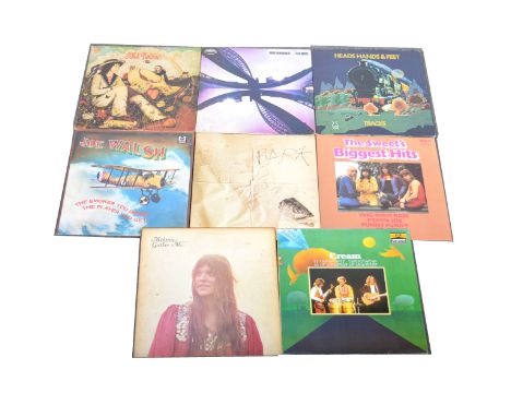 Thirty-two LP vinyl records; mostly 1970s Rock, Progressive Rock, Psychedelic Rock and others, including The Nice, Donovan, H