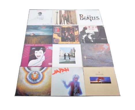 Approx ninety-one LP vinyl records; including Pink Floyd, The Who, Depeche Mode, Japan, Iron Maiden, Simple Minds, Michael Ja