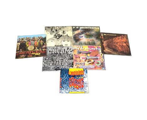 A small selection of LP vinyl records; seven to include Cream Wheels on Fire, Mono 582031, double album, Edgar Broughton Band