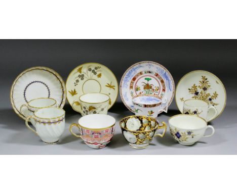 An interesting reference collection of late 18th, 19th and 20th Century porcelain and bone china coffee cans, tea cups and sa