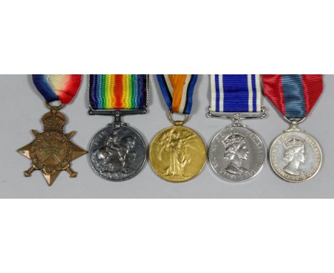 A group of George V First World War medals to "64228 Gnr. A. Dorman, Royal Artillery", comprising - 1914 Star, 1914-18 War Me