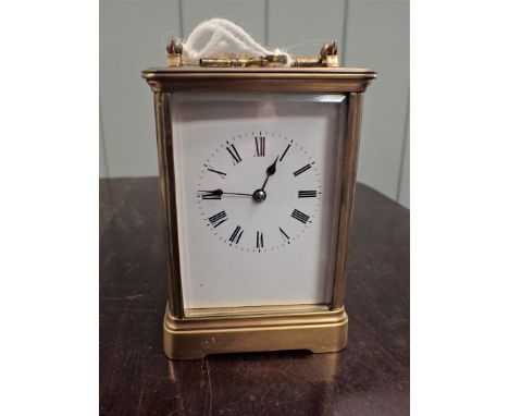 REPEATING CARRIAGE CLOCK striking on a gong