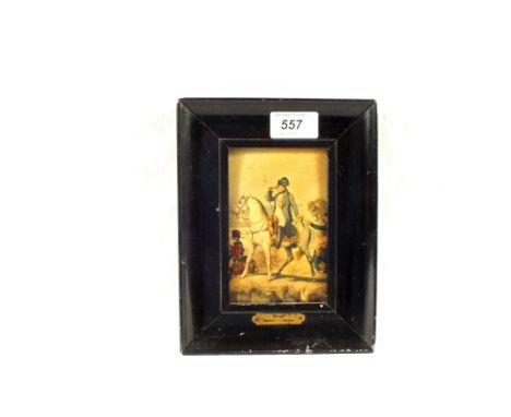 An oleograph of Napoleon at Wagram, 5" x 3"