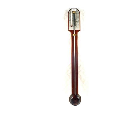 A modern mercury thermometer with rain indictor by Russell, Norwich