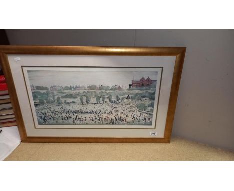 A framed and glazed L S Lowry print,  81cm x 52 cm COLLECT ONLY