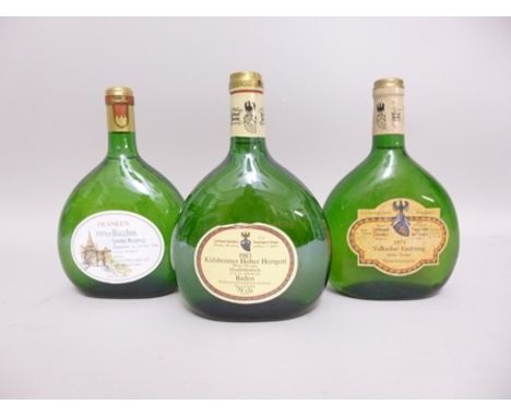 A MIXED LOT OF GERMAN WINES; Vokacher Kirchberg 1973 Franken, 4 bottles Kulsheimer Hoher Herrfott 1983 Baden, 1 bottle Iphofe