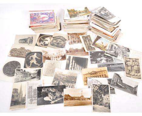 A collection of approximately 400 early to late 20th century black &amp; white, coloured postcards. Subjects include; collect