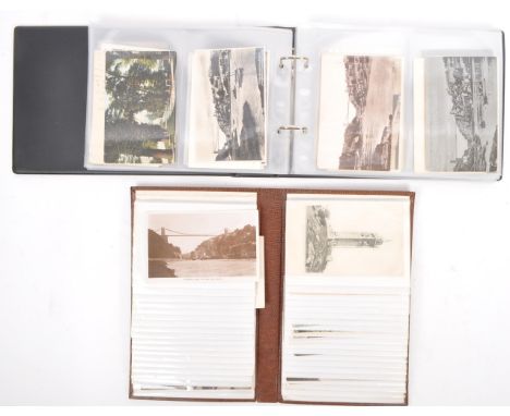 A collection of approximately 230 early to mid 20th century, black &amp; white, hand coloured, coloured Bristol Interest post
