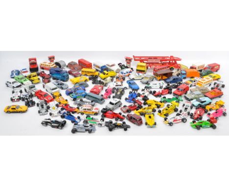 Diecast - a collection of assorted vintage diecast model cars and other vehicles. Largely of racing / Formula 1 interest comp