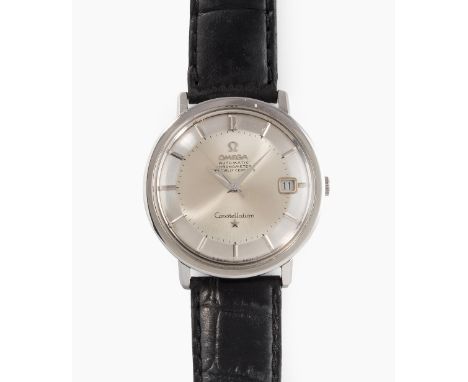 Omega "Constellation", 1960er JahreEdelstahl Gehäuse Nr. 168.004, 36 mm. Chronometer Automatikwerk Nr. 20061769, Cal. 561 Ome