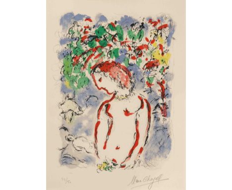 Chagall, MarcWitebsk 1887–1985 Saint-Paul de Vence)"Jour de Printemps". 1972. Farblithographie. 23/50. Unten rechts in Bleist