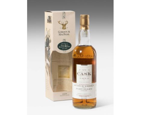 Port EllenSingle Malt Scotch Whisky. Distilled 1979 Bottled 2000. Cask Nr. 7244+7247. Bottled by Gordon Macphail. Orig. Verpa