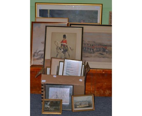 J. Gould & H.C. Richter, ''Rock Pigeon'', coloured lithograph, together with ''Jay'' and a large collection of miscellaneous 