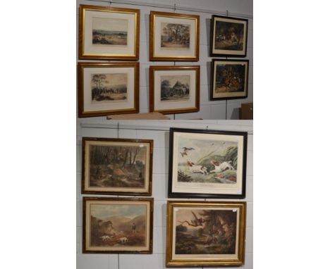 T Sutherland after H Alken ''Going Home'' a coloured lithograph, together with another example from the same series ''Cock Sh
