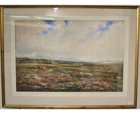 Thomas Collier R I (1840-1891) ''Castle Bolton with Wensleydale beyond, Yorkshire'' signed, bears an inscription verso, water