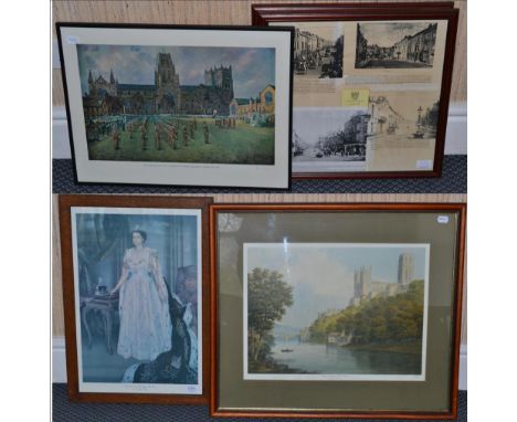 ~ After Tom Carr (1909-1999) ''Durham Light Infantry'', a colour print together with further prints after John Dobbin, colour