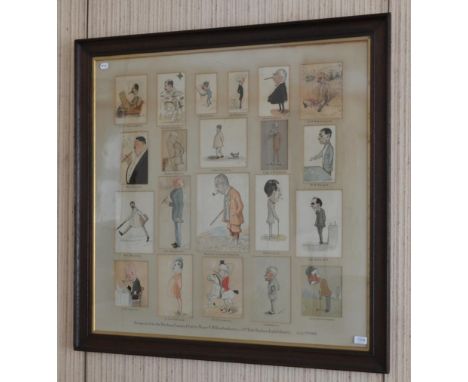 ~ S. M. Richardson (Early 20th century) Twenty one various portraits of the Committee Members of the Durham County Club, each