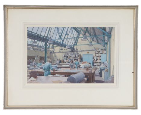 LEONARD RUSSELL SQUIRRELL, RE, RI, RWS, (BRITISH, 1893-1979). (d) 'The Cutting Room, W.B.Jennings &amp; Co Ltd, Ispwich' sign