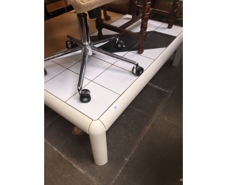 A retro tile top table 