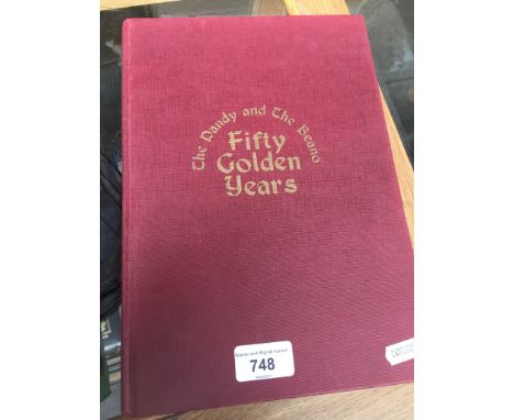 Hard-back book, Fifty Years of 'The Dandy' comic, first edition 1987, vgc: 