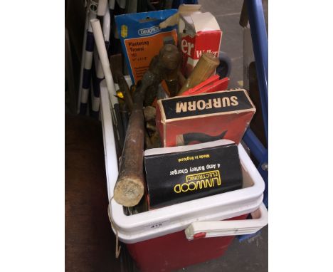 A box of tools. 