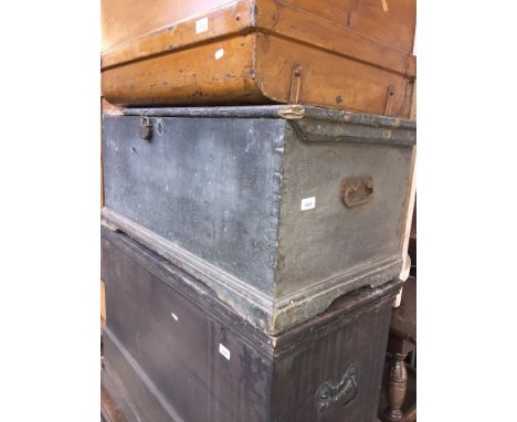 A 19th century pine trunk 