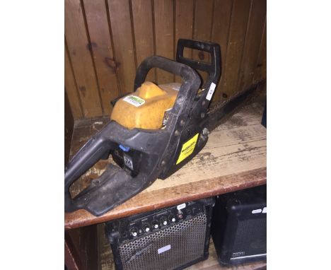 A McCulloch petrol chainsaw. 