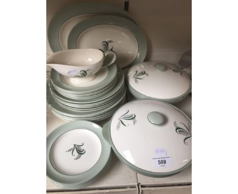 Spode Olympus dinner wares including dinner plates and platters - approx 29 pieces 