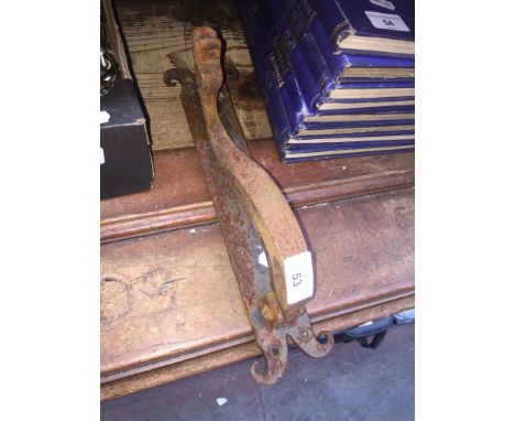 A cast metal duck/goose door knocker 