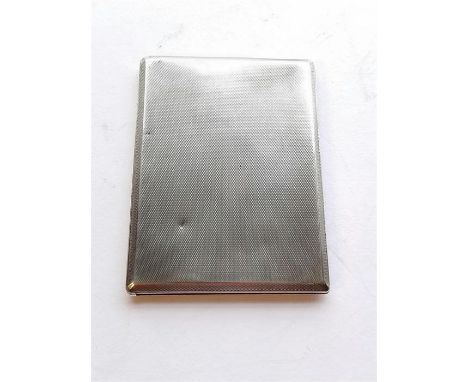 An engine turned silver cigarette case, London 1939, Maker C&C