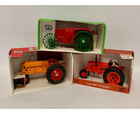 Three Tractors to include, Case DC Tractor Minneapolis Moline and Massey Harris No1