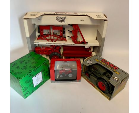 4 x die cst collectors tractors.Farmall four piece farm set, 1/16 scale.John Deere 106818 4x6 picture frame model.Case “L” tr