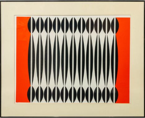 Dordevic MIODRAG (1936) 'Composition Cinetique' lithograph on paper. 72/100. (82 x 64 cm)