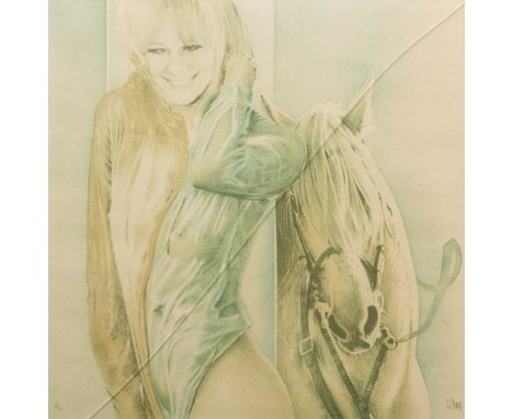 Pol MARA (1920-1998)'Horse Poly' A lithograph (58 x 57 cm)