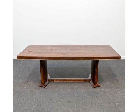 DOMINIQUE (XX) a table in art deco style and possibly 'Maison Dominique', not marked.Condition: table top to restore. (191,5 