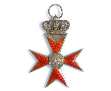 First World War period German State of Mecklenburg Schwerin Order of the Griffin, Knights Cross, in silver gilt and enamel, f